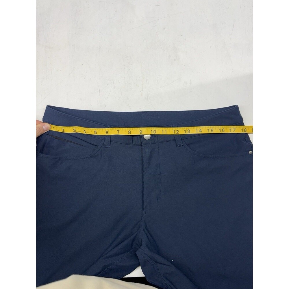 lululemon ABC Classic-Fit 5 Pocket Pant 33x33 Warpstreme Navy Blue Golf Office - Picture 4 of 10